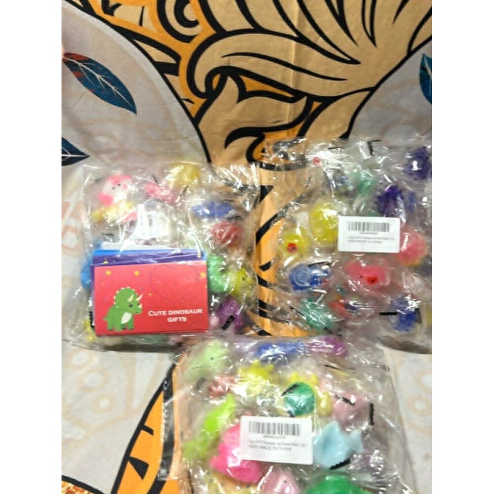 Mini Squishy Toys – 3 Packs of 24 -  Animal & Figure Mix • NEW